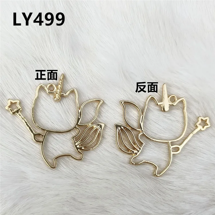 Ожерелье 5 шт./лот в виде кошки с волшебной палочкой металлическая рамка