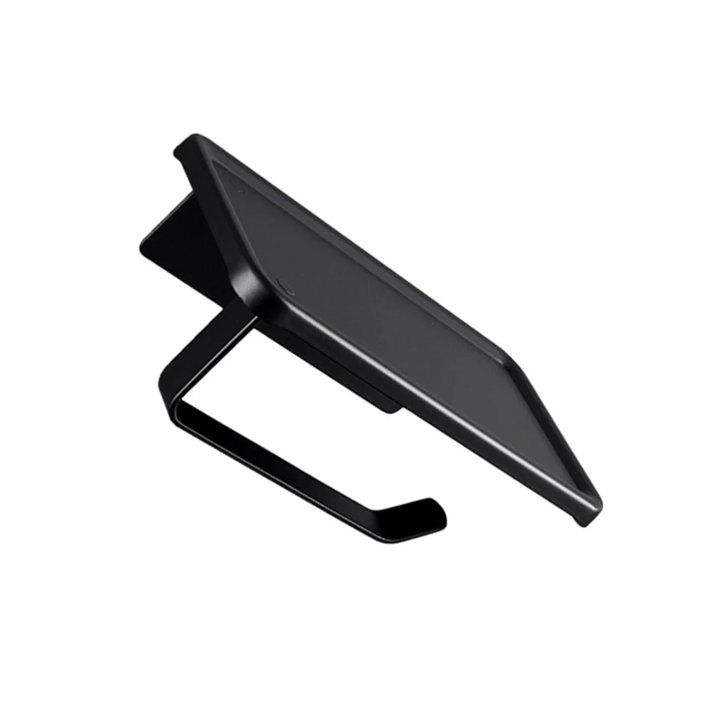 

1pc Punching Wall-mounted Holder Roll Paper Rack (Black)