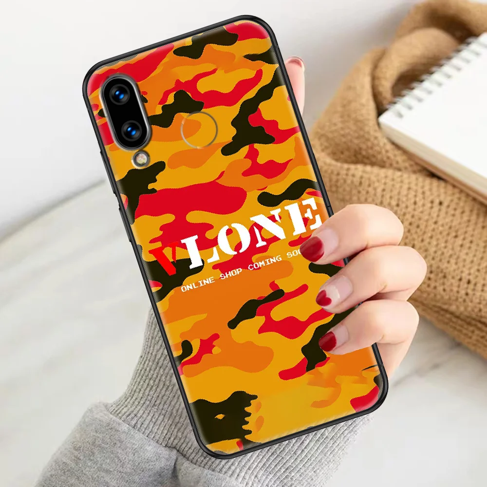 

brand Vlones fashion Phone case For Huawei Honor 6 7 8 9 10 10i 20 A C X Lite Pro Play black tpu cover trend bumper luxury Etui