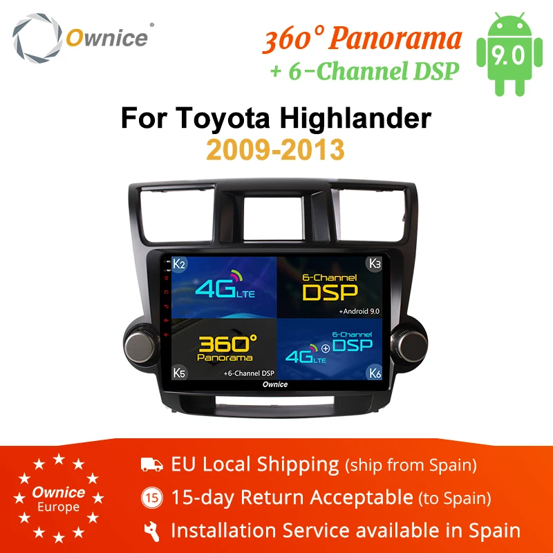 Ownice K1 K2 K3 K5 K6 Восьмиядерный 2DIN универсальный Android 8 1 Автомагнитола DVD плеер для Toyota