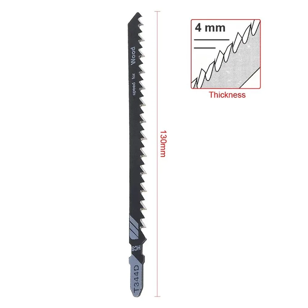 

5pcs T344D 130mm Fast-Cutting Reciprocating Jigsaw Blades For Wood Board Plastic Saw Blades For Wood Cutting