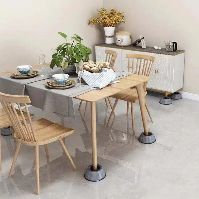 

Anti-Vibration Chair Table Leg Protectors Shock Saver Washing Machine Support Dryer Refrigerator Base Fixed Non-Slip Rubber Pad