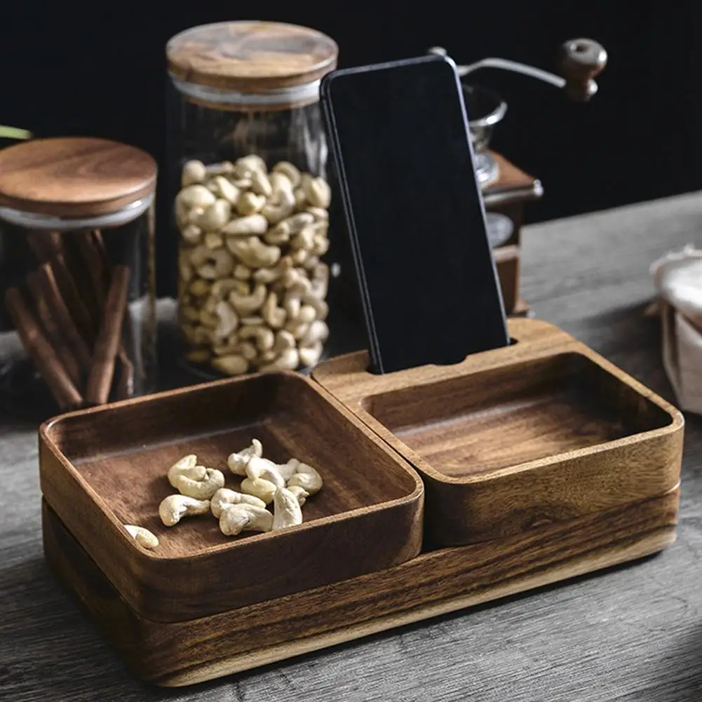 Деревянный ящик для хранения кухонных ящиков закусок столовые приборы ящики на