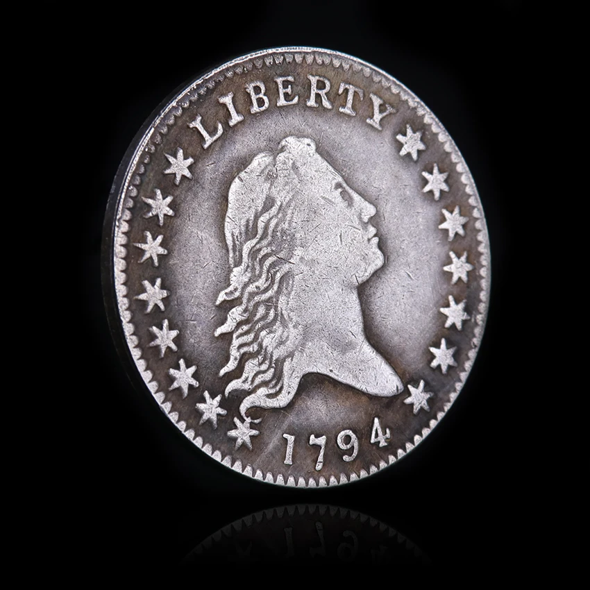 

Копия 1 шт., подарок, украшение для дома, монета, США 1794, движущаяся монета с волосами, вызов, памятные монеты