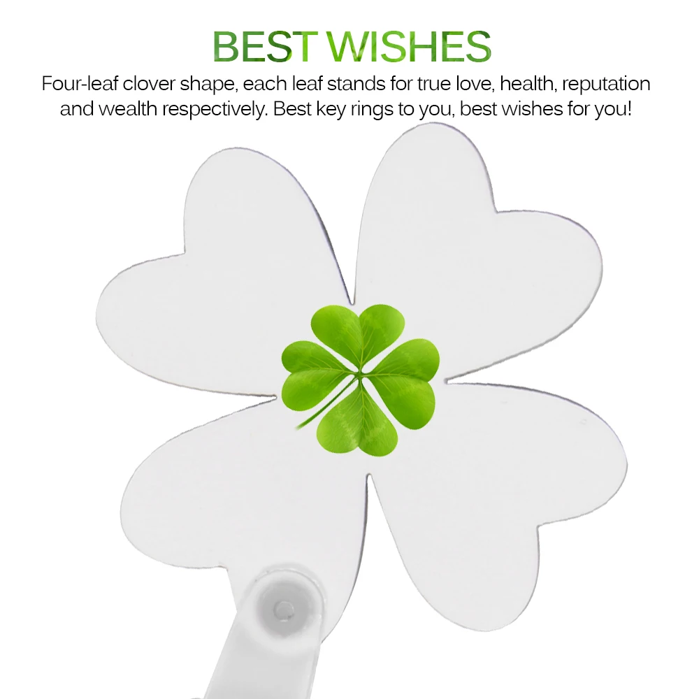 

30pcs Sublimation Earrings Heat Transfer Blank DIY Earrings Four-Leaf Clover Shape Heat Transfer Blank Keychains Earring Pattern