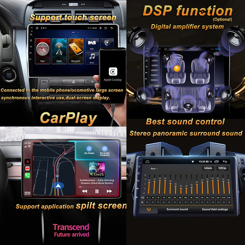 Автомагнитола на Android 11 для Mitsubishi мультимедийный проигрыватель с 9 &quotIPS DSP Carplay