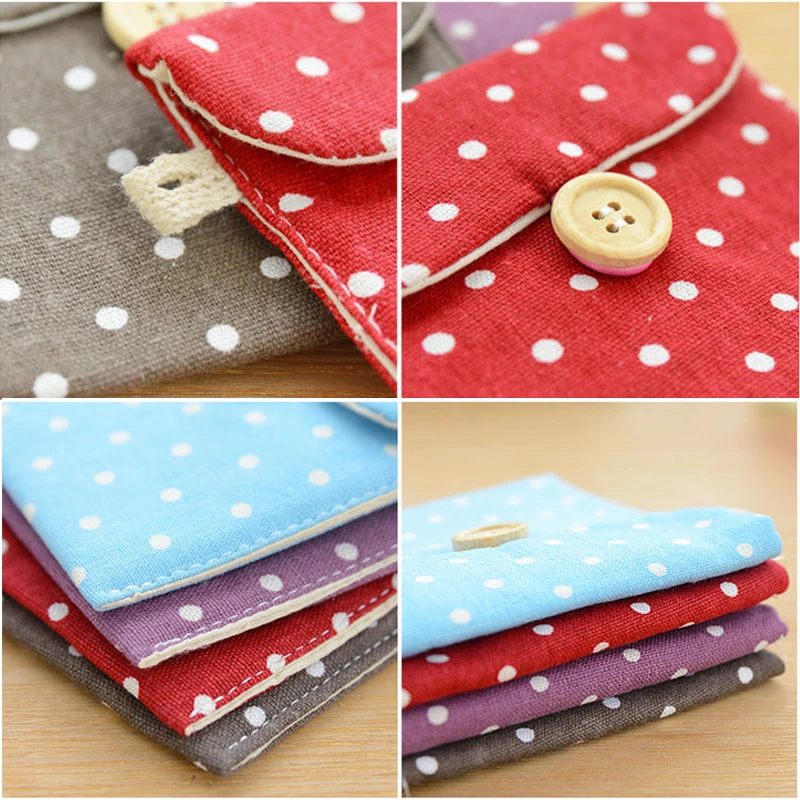 

Sanitary Pad Pouch Storage Bags Cloth Travel Girls Purse Home Mini Printed Tote Canvas Cables Organizer Dust Handbag Universal