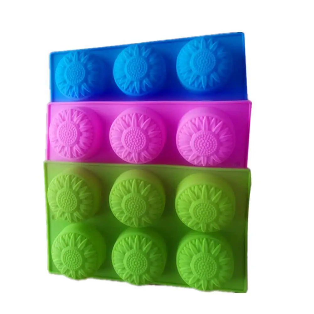 

6 отверстий для изготовления мыла, Маргаритка, цветок, искусственная форма для торта, инструменты, мыло, помадка, Силиконовые свечи, декор дл...