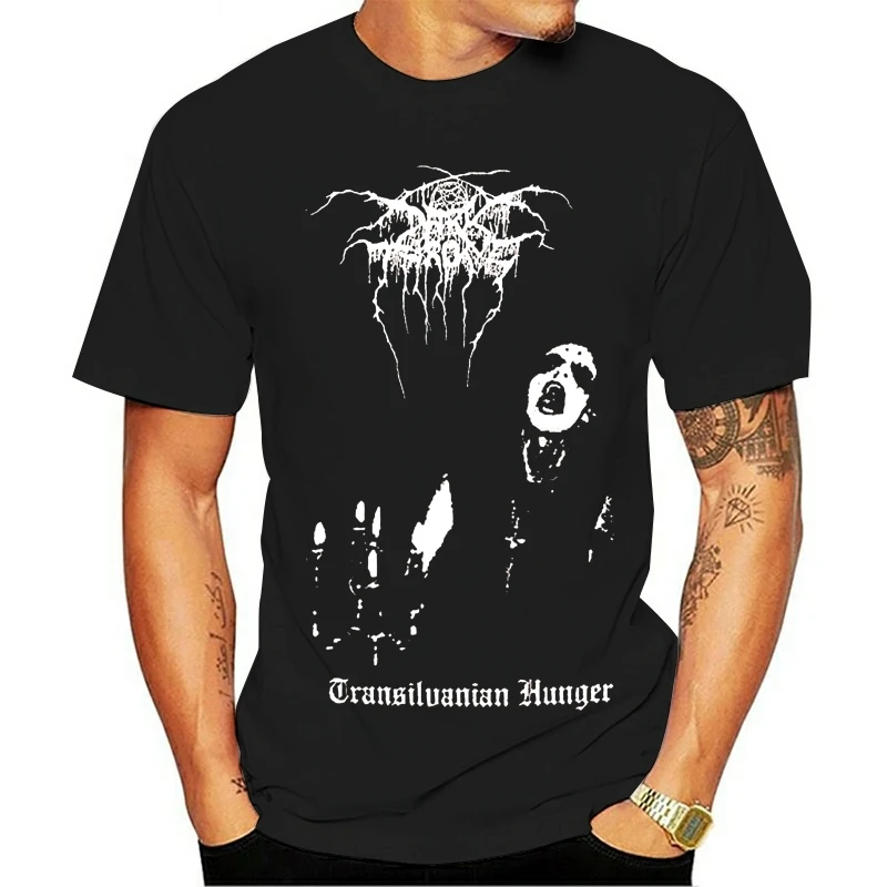 

2021 Dark Throne MenTransilvanian Hunger T Shirt Large Black T Shirt Men High Quality Tees