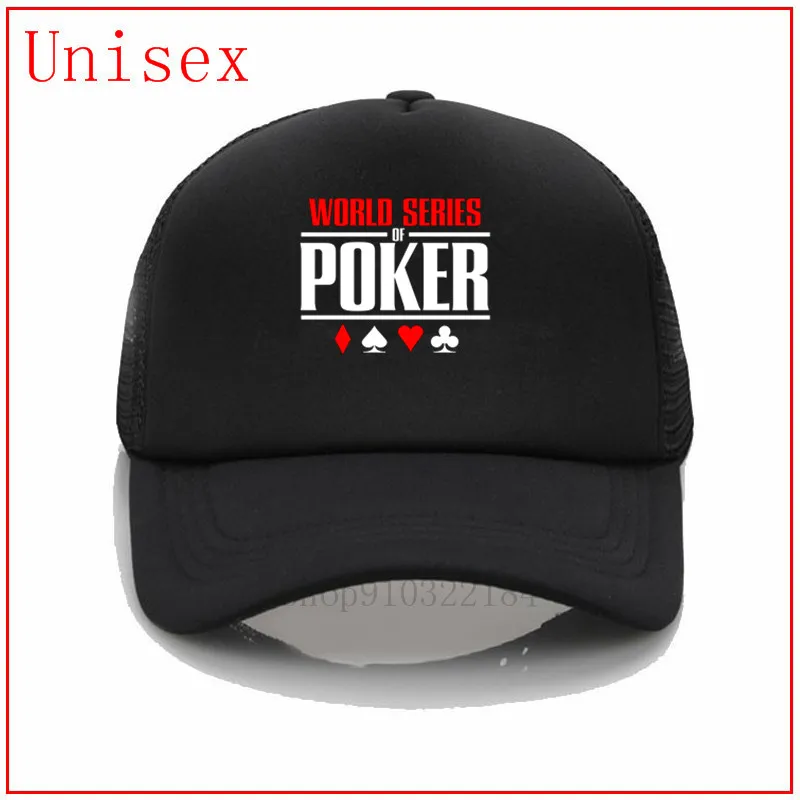 Бейсболка с логотипом World Series of Poker белая на заказ Кепка шапка для мужчин летняя