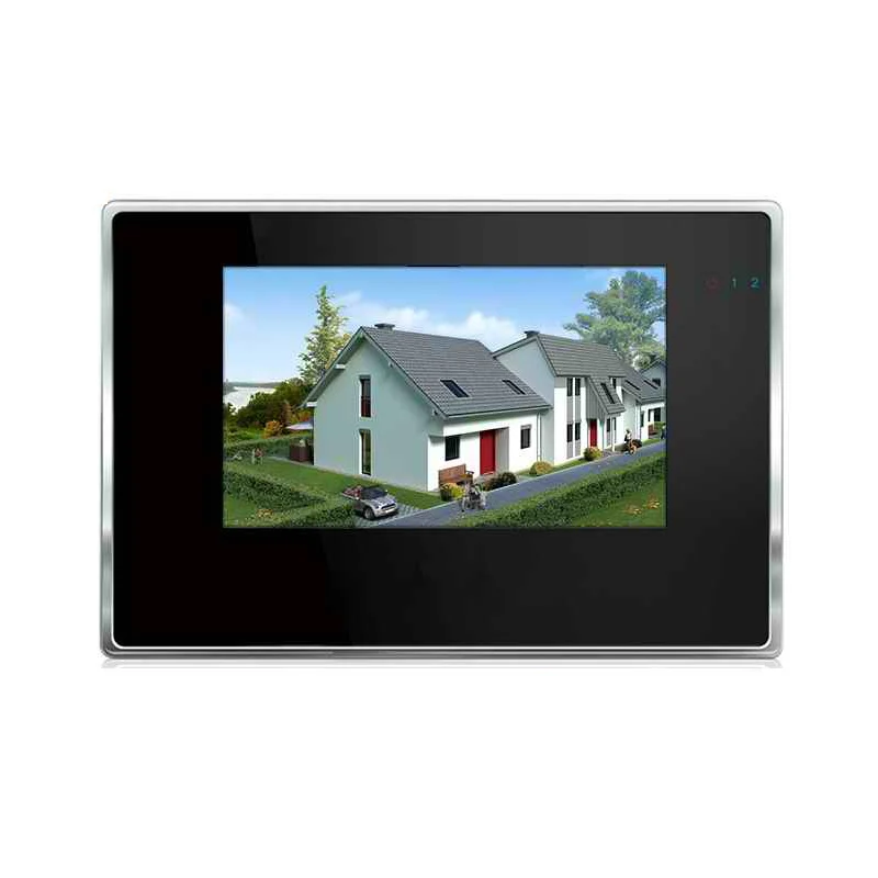 Черный IP Video Intercom POE System Wifi Video Door Phone Motion Detection Mobile App/Password/IC Card Unlock Security Access Control - Цвет: Черный
