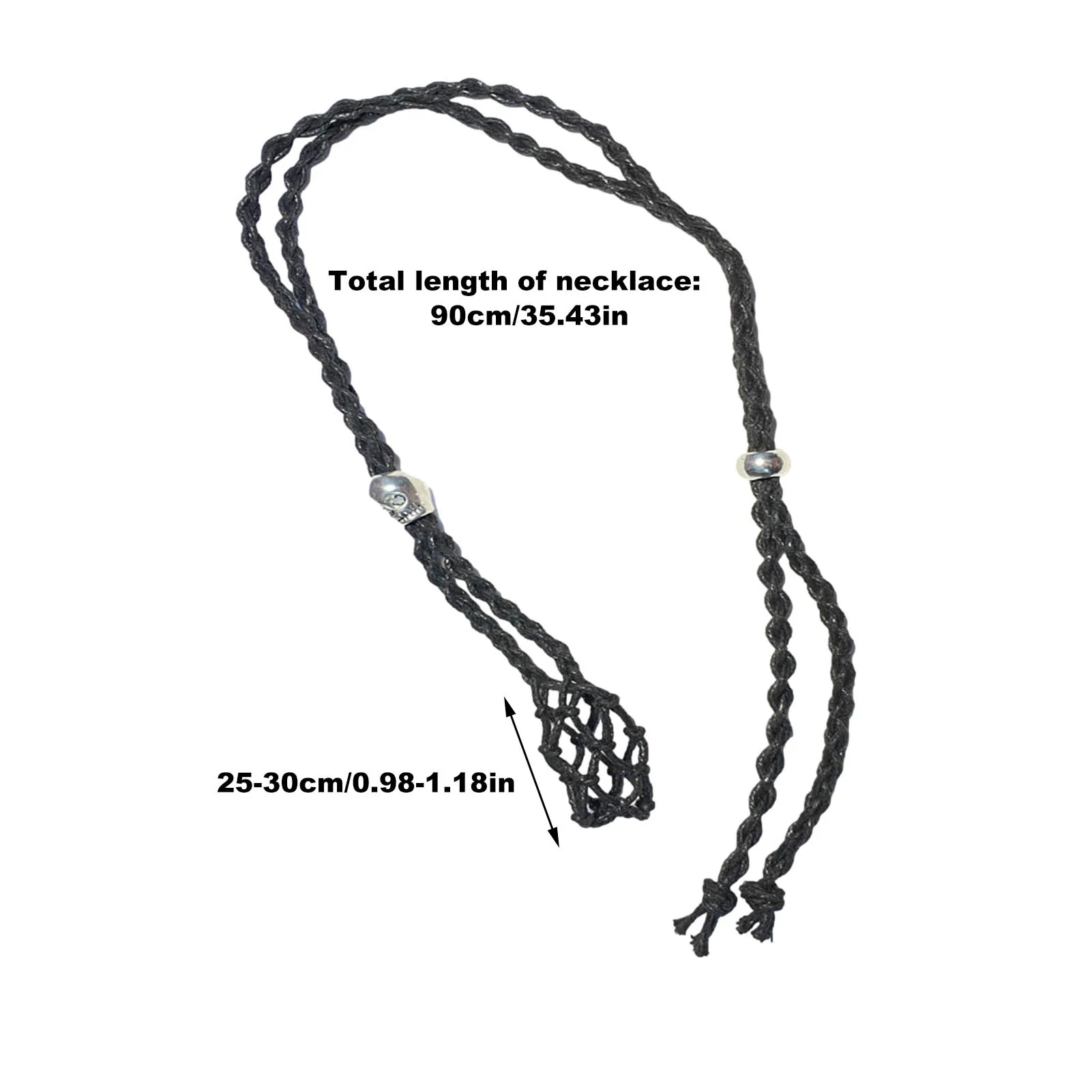 

DIY Necklace Cord Empty Stone Holder Replacement Necklace Rope With Adjustable Length Making Accessories For Bracelet Necklace