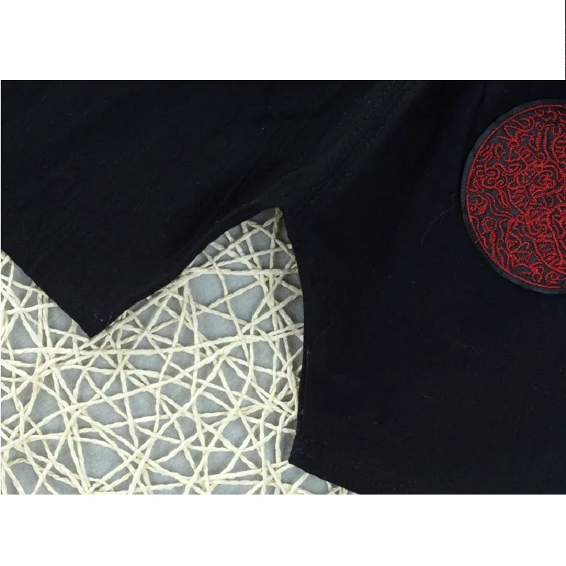 Традиционная Футболка с вышивкой для маленьких мальчиков и девочек в китайском