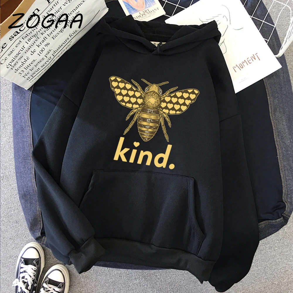

ZOGAA 2021 Spring Pullover Men's Hoodie Hornet Print Harajuku Sweatshirt Fashion Youth Sweatshirt Large Size Thickening Simple