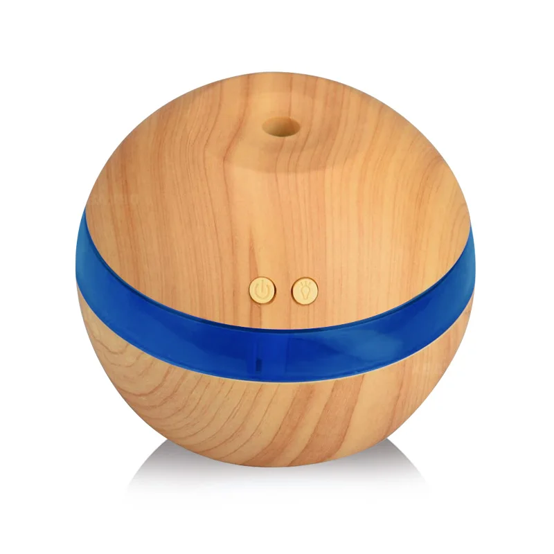 

USB Ultrasonic Humidifier 290ml Aroma Diffuser Essential Oil Diffuser Aromatherapy Mist Maker with 1 Color LED Light Wood Grain
