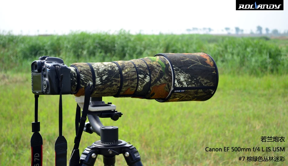 ROLANPRO SLR объектив камеры защитный чехол для Canon EF 500 мм f/4 L IS USM дождевик камуфляж