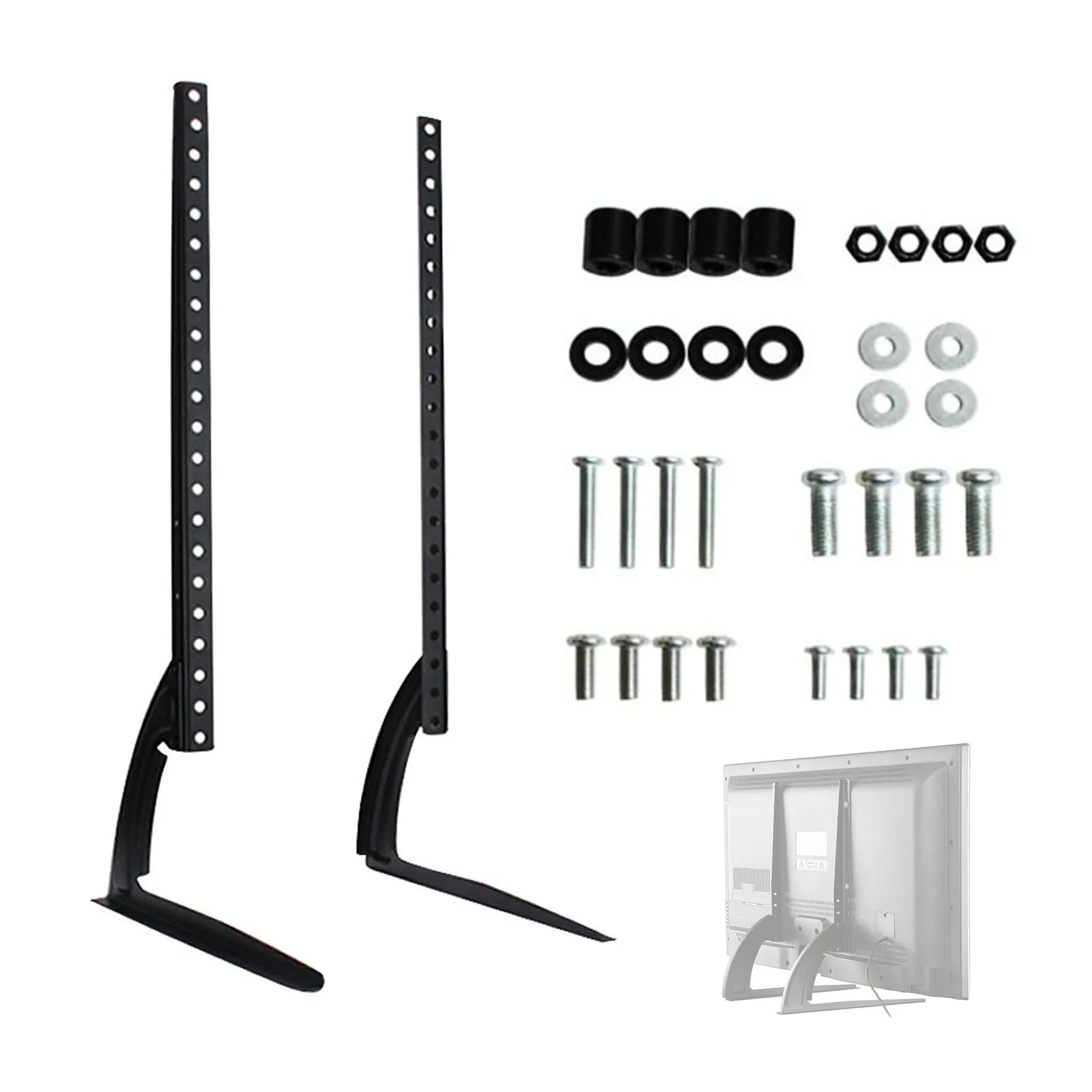 

TV Stand Basefor 32-70 Inch LCD Smart Flat Panel Curved Screen TV Adjustable Load Up To 35 Kg Monitor Universal Mount Bracket