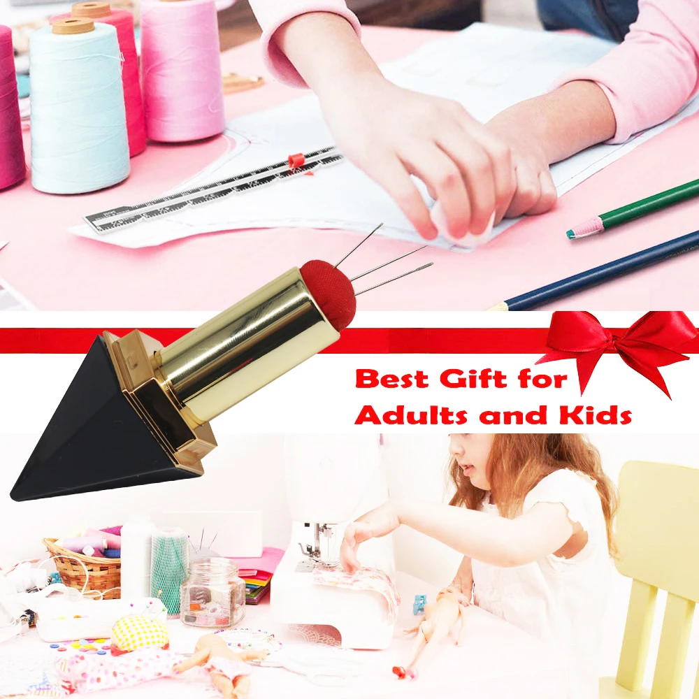 Творческий шестиугольник булавка &quotГубная помада&quot Подушка швейные иглы чехол