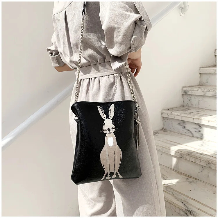Женские сумки через плечо для женщин, качество, Роскошные Сумки из искусственной кожи, дизайнерская женская сумка через плечо с кроликом