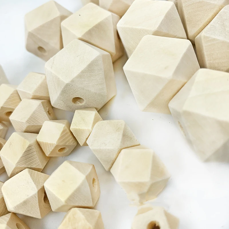 Незавершенные деревянные бусины 10 30 мм природный цвет разделитель экологически