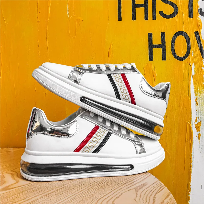 

2021 Spring Air Cushion Men's Shoes Fashion Non-Slip Fashion Brand Shoes White Shoes Men's Shoes Flat Shoes