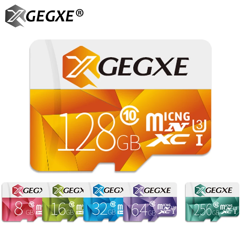 XGEGXE слот для карт памяти 64 ГБ 128 256 Micro SD высокое Скорость 98 МБ/с. C10 TF карты флэш