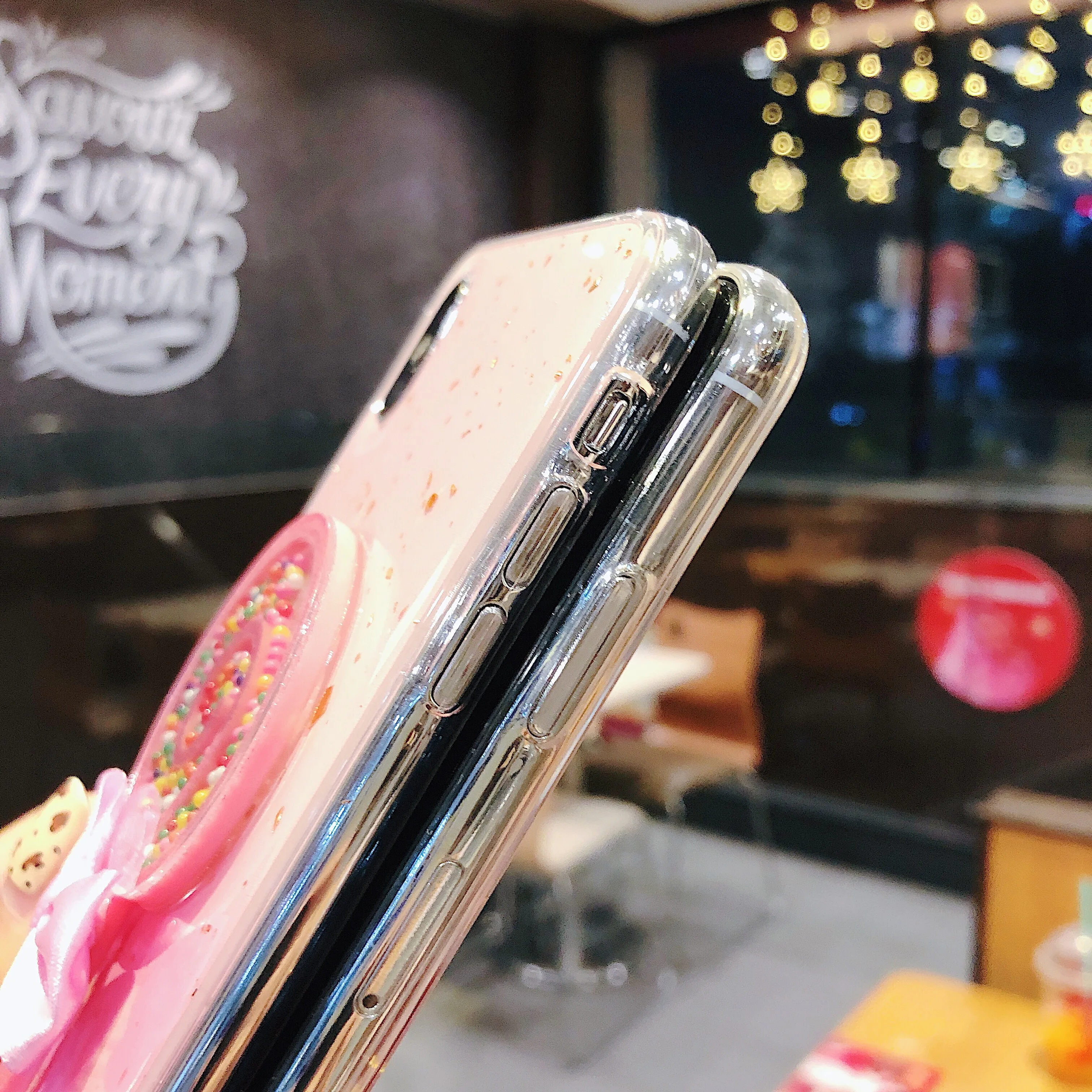 Розовый синий девушка леденец Apple X XS MAX четыре угла анти падение iPhone xr мобильный