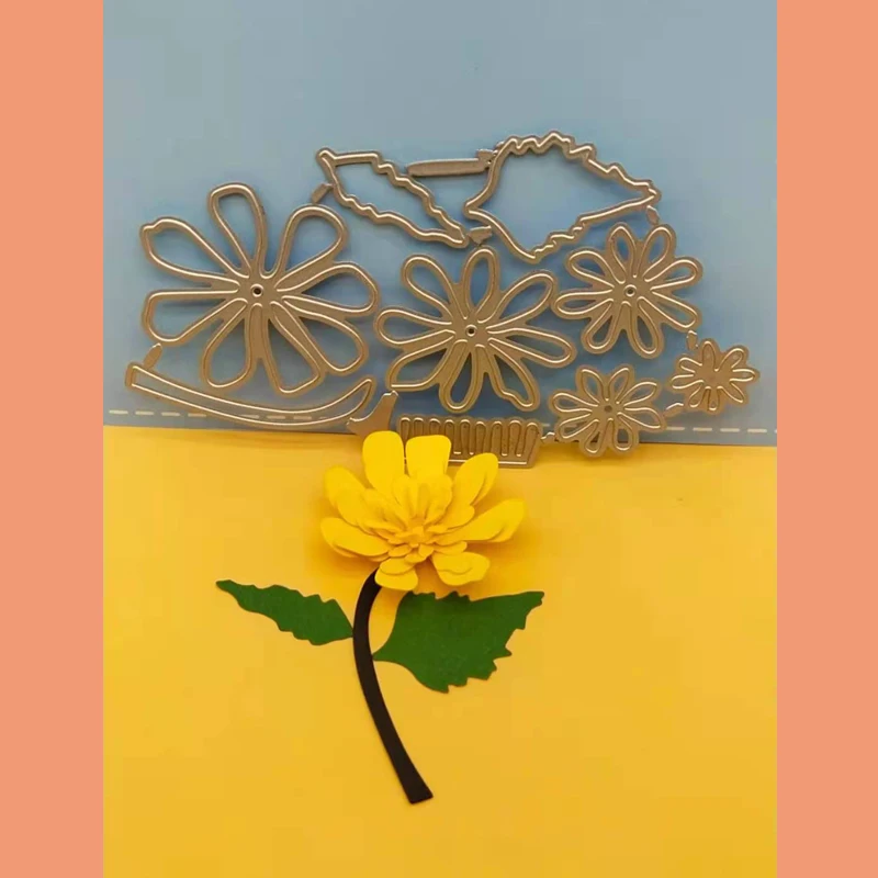 

Цветочные штампы для рукоделия, ремесленный шаблон, шаблон, трафаретные штампы