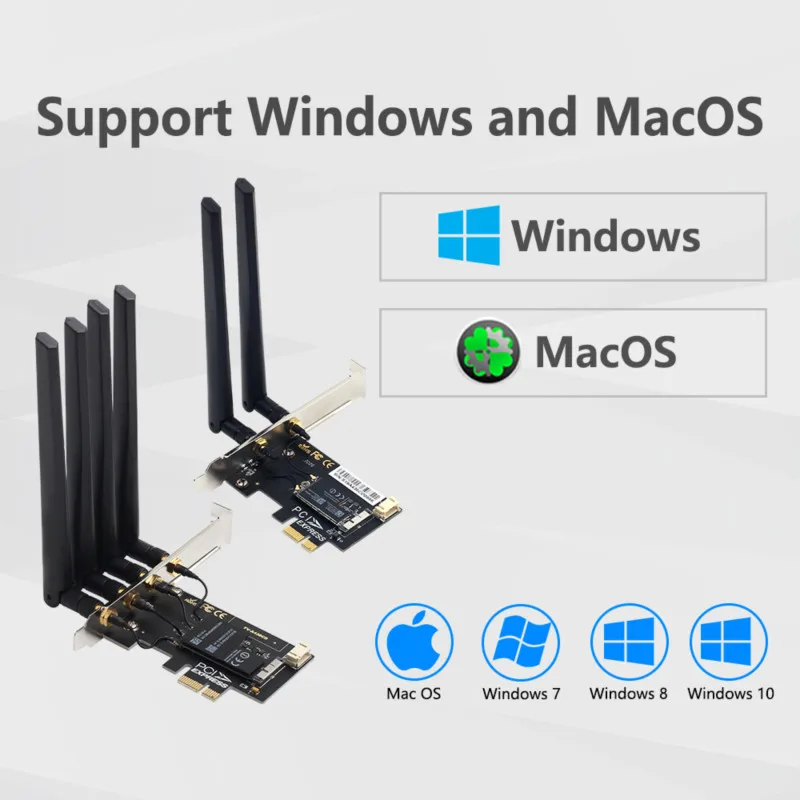 Двухдиапазонная карта Wi Fi 1750 Мбит/с BCM94360CD для Hackintosh 802.11ac 2 4G/5 ГГц Bluetooth 4 0