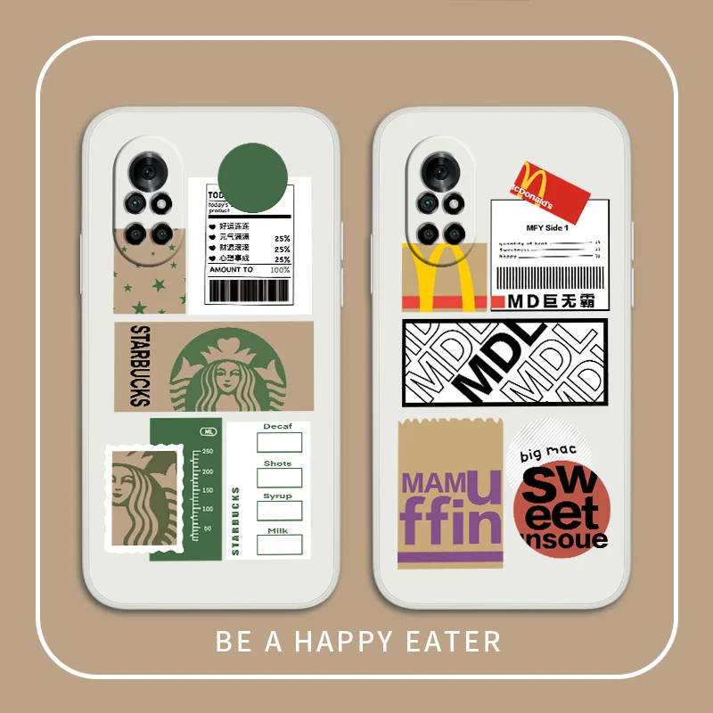 

Afternoon Tea Coffee Phone Case For Huawei Nova8 8Pro 8SE Nova 7 7Pro 7SE 6 6se 5 5Pro 5Z 5I 5Ipro 5T 4 4E Silicone Cover
