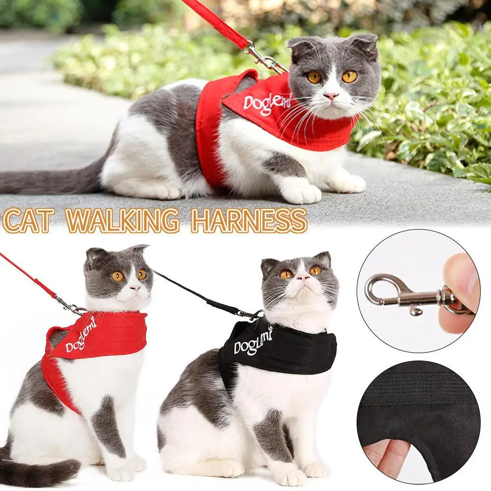 Cat Traction Rope Chest Strap Vest-Style Anti-Breaking Embroidery Chain Suit | Дом и сад