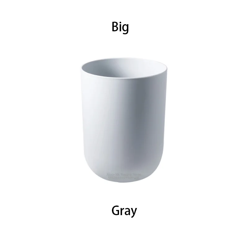 Big Gray Xiaomi мусорные банки с давлением кольцо для хранения ведро мусорные ящики футляр для мусора офисное хранение для дома кухонные урны - Цвет: Big Gray