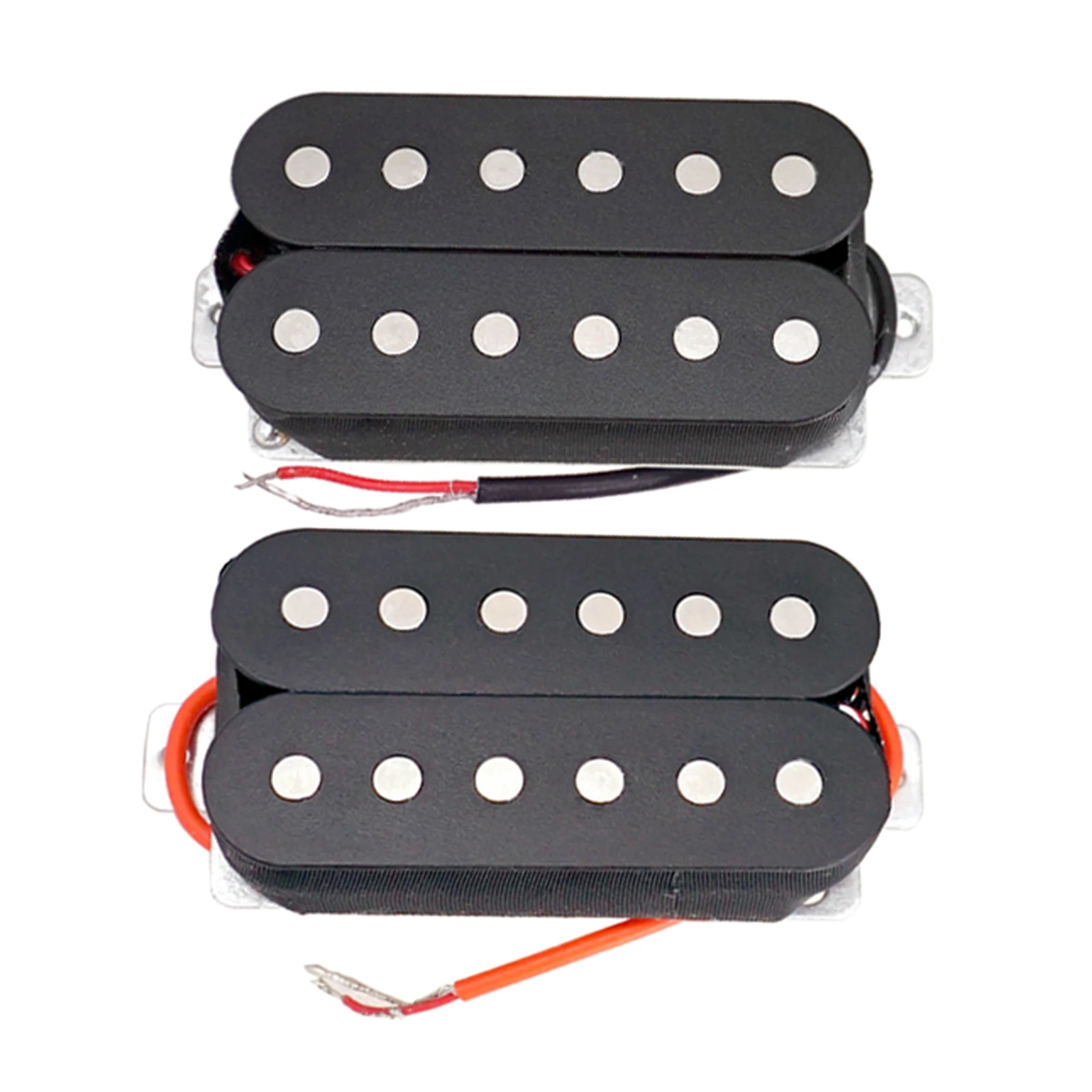 

Premium High Output Electric Guitar Humbucker Pickups Neck and Bridge and Springs Guitar Accs Black