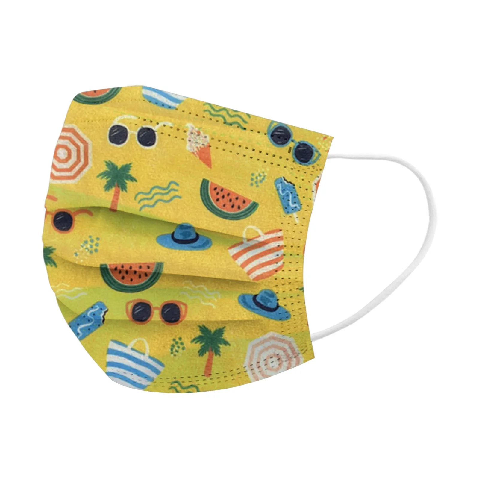 10pcs Disposable Face Mask adult Printed Covers For Women Unisex Masks for face Men Protective Facemask Halloween Cosplay Маска |