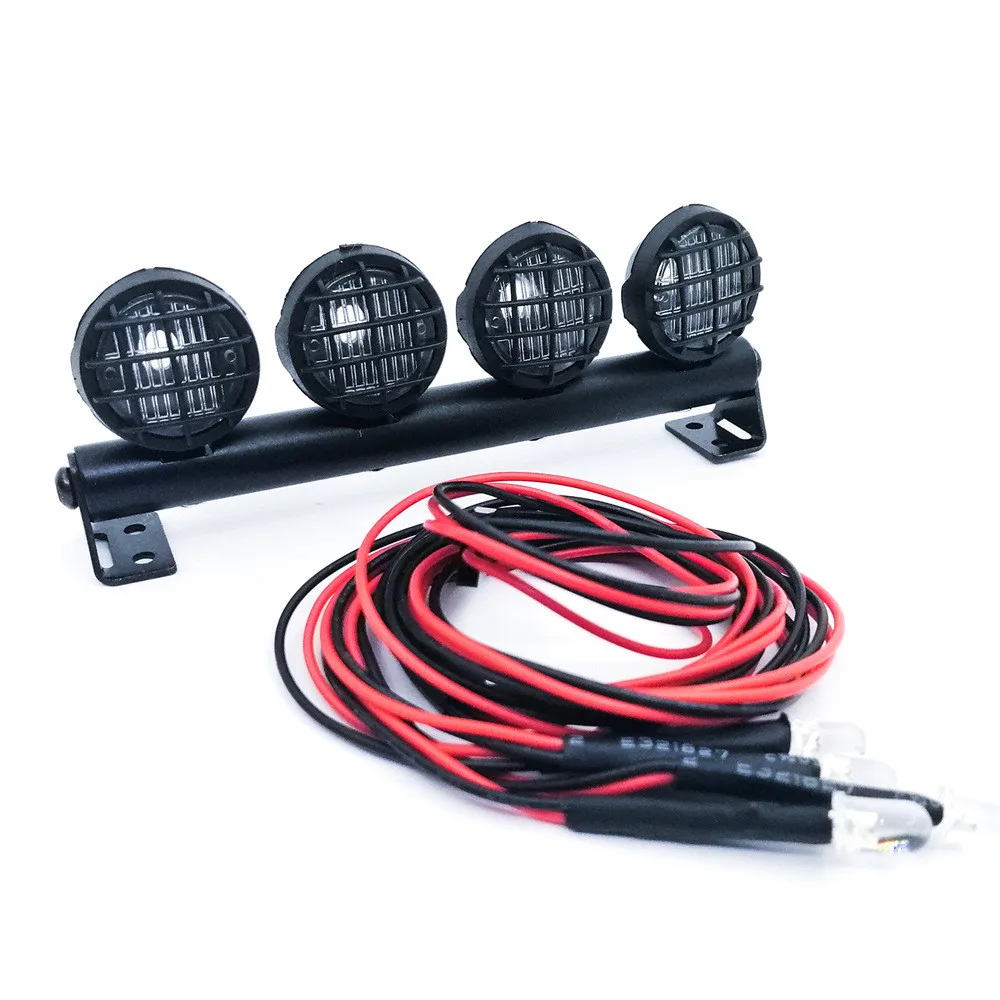 Metal Roof DIY LED Light Spotlight For 1/10 RC Car TRX4 SCX 10 Decor для автомобиля блок питания tools 2021 Hot Sale