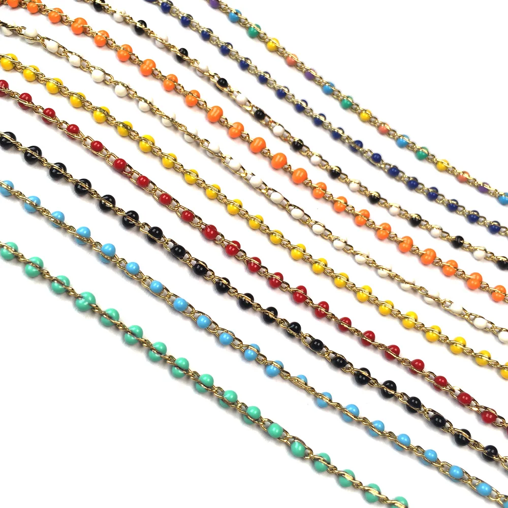 Цепочка для бижутерии сделай сам плетеная цепочка с каменными бусинами