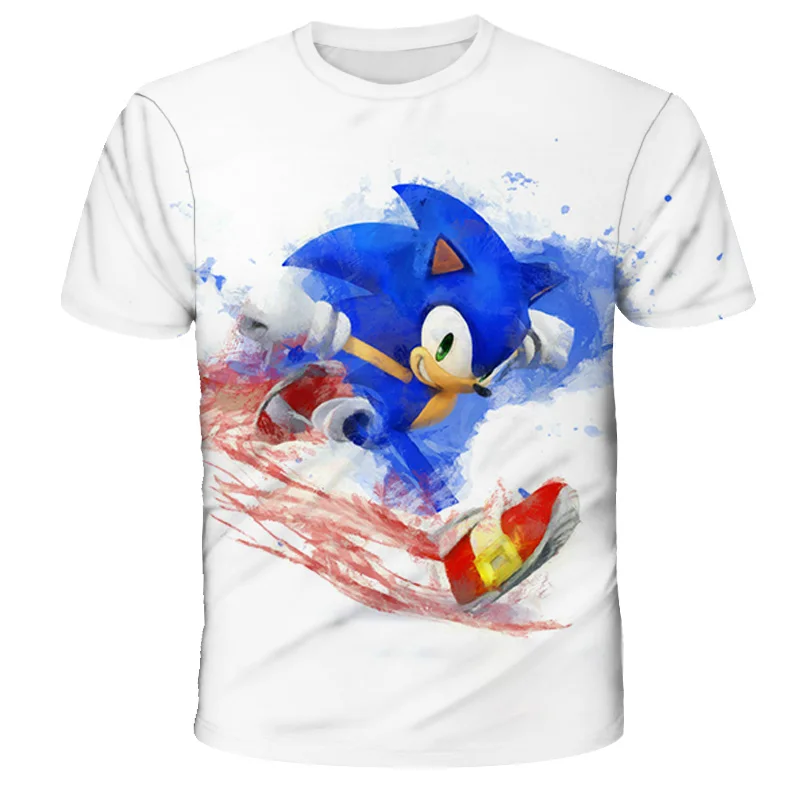 

Boys Super Sonic Print Clothes Baby 3D Funny T-Shirt Kids Superzings Clothing Boy Graphic T-shirts Eboy in Anime