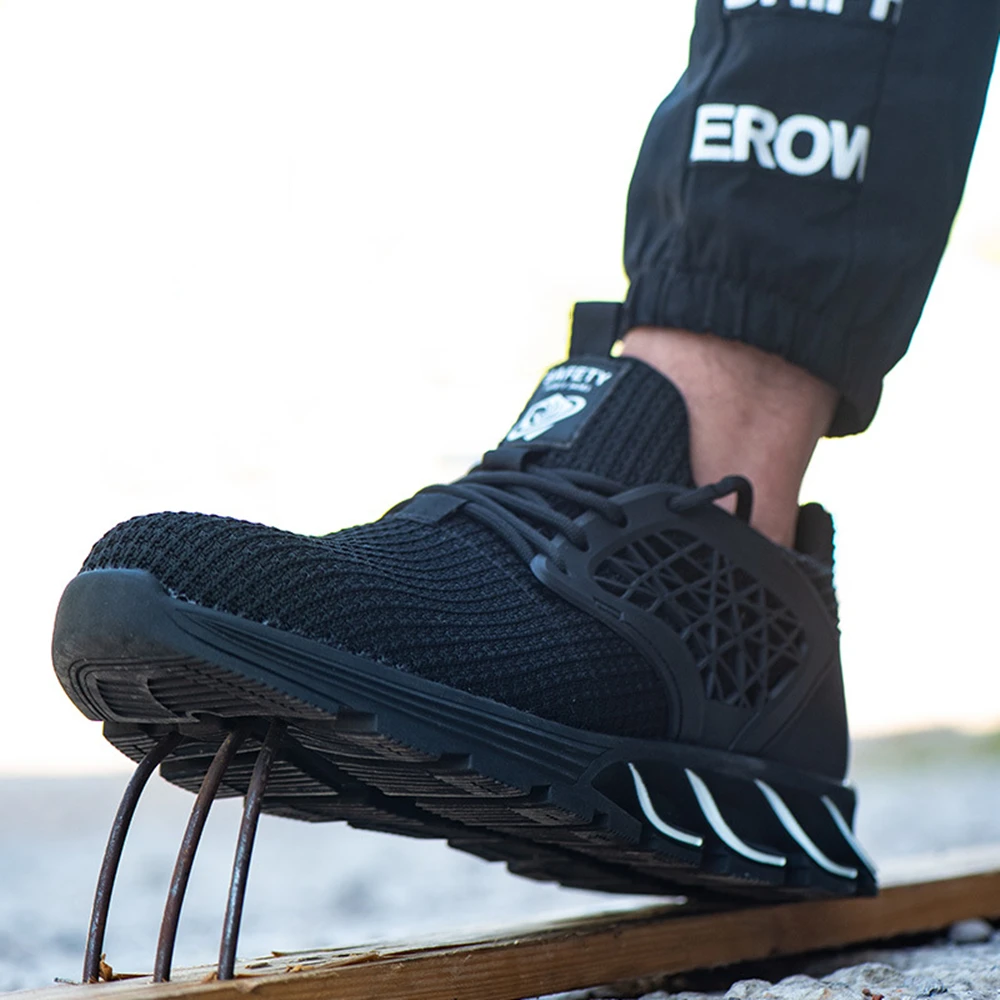 Рабочая страховая обувь мужская европейская стандартная стальная заглушка для