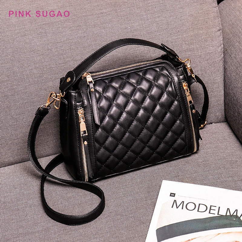 

Роскошные женские сумки розового цвета Sugao, дизайнерская женская сумка на плечо, дизайнерская сумка через плечо для женщин, известные кошел...