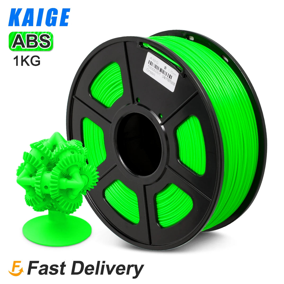 

KAIGE ABS 1.75mm 1kg 3D Printing Filament Oversea Warehouse Fast Ship Tolerance +/-0.02mm For 3D Pen Printing