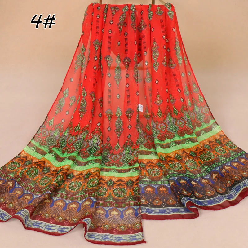 

2022 Chiffon Scarf Women Print Gradient Scarves Summer Pareo Sunscreen Shawl Wrap Satin Hijab Design Scarf Bandanna Foulard