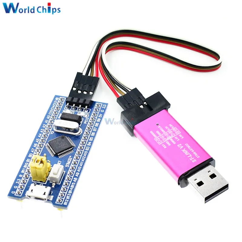 Плата разработки системы STM32F103C8T6 ARM STM32 модуль для Arduino DIY Kit + ST Link V2 Mini STM8 симулятор