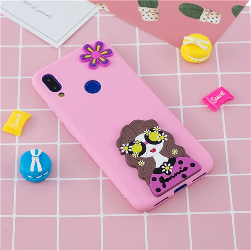 TRISEOLY для Xiaomi Redmi Note 7 Чехол Redmi 7 3D стерео патч мягкий силиконовый бампер набивной чехол с изображением животного для телефона Xiomi Redmi Note7