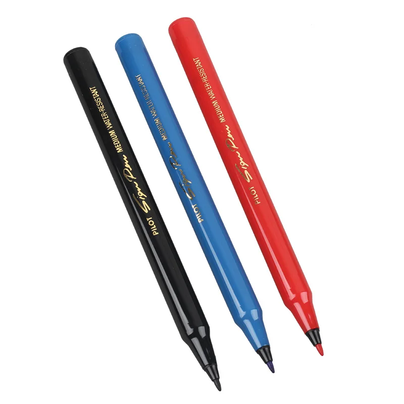 Pilot Sign Pen 3 шт./лот средние чернила на водной основе черный/красный/синий цвет|pilot sign