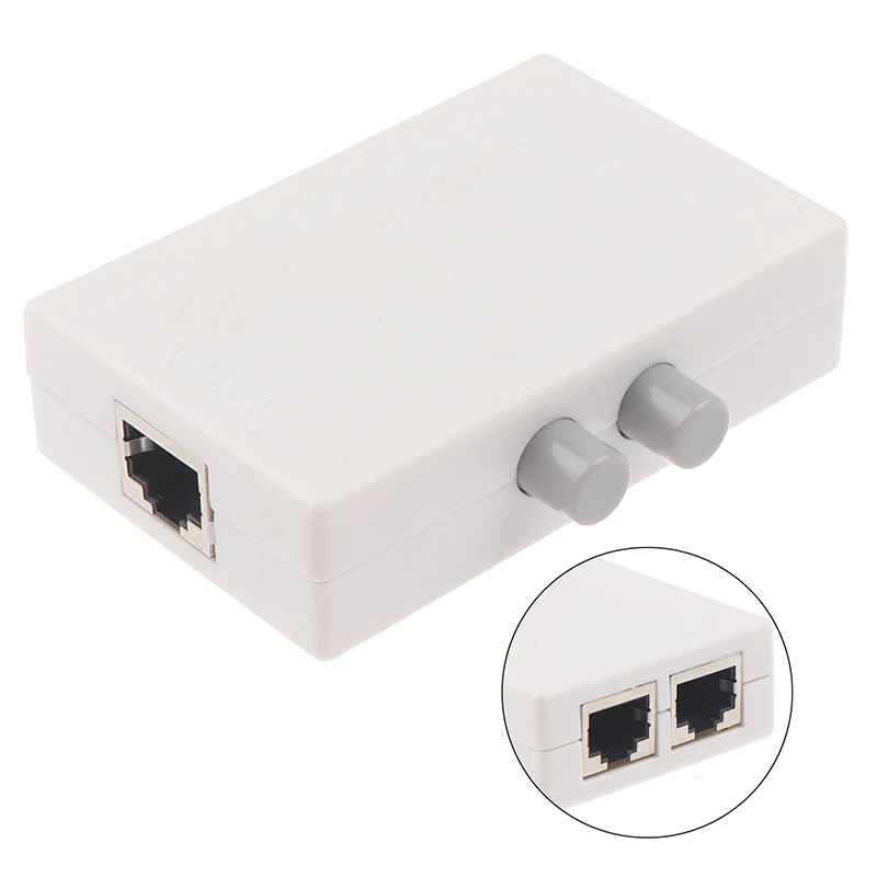 Мини хаб с двумя портами RJ45|Компьютерные кабели и разъемы| |