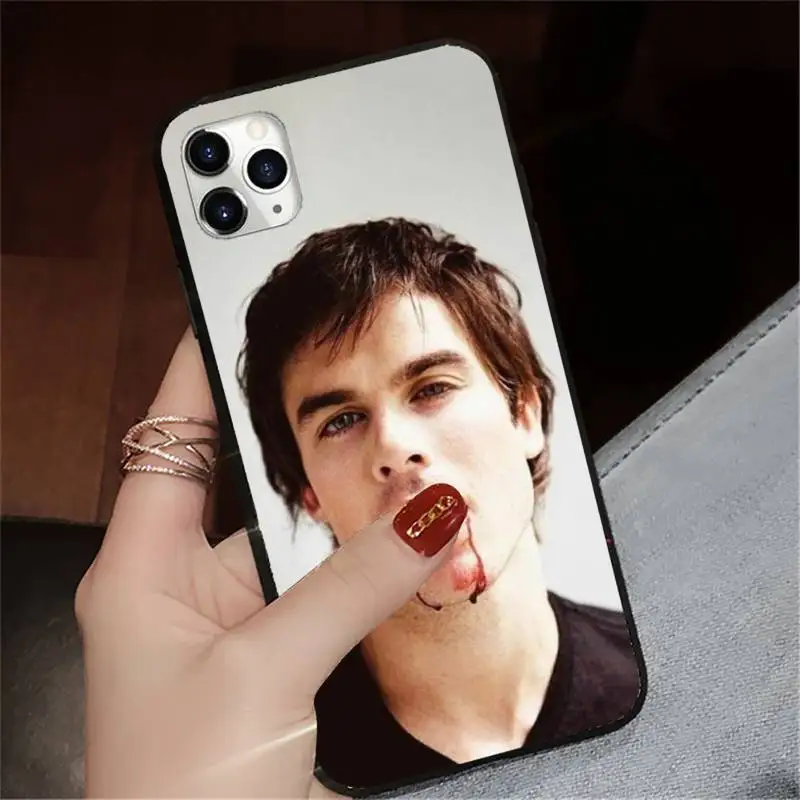 

ian somerhalder famous actor luxury shell Phone Case cover for iPhone 11 12 pro XS MAX 8 7 6 6S Plus X 5S SE 2020 XR