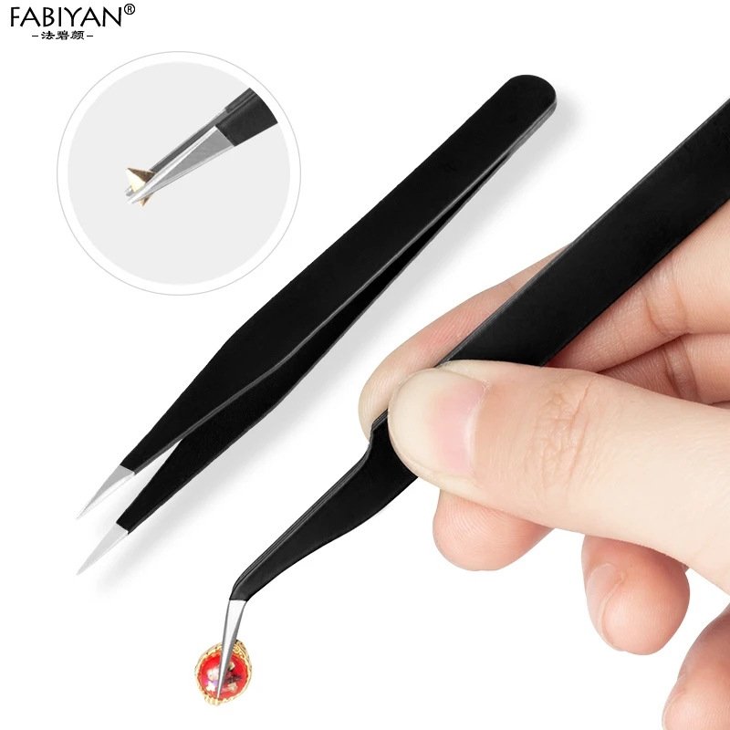 2 шт. пинцет для ногтей из нержавеющей стали | Красота и здоровье