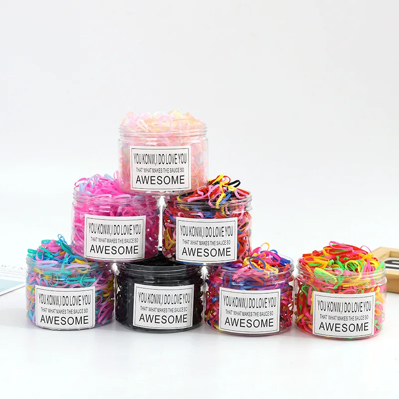 Одноразовая черная эластичная лента для девочек прозрачная резинка волос