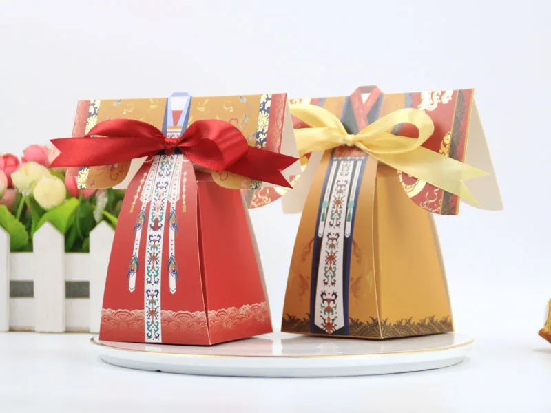 50 пар бумажных коробок конфет для невесты жениха лазерная резка традиционное