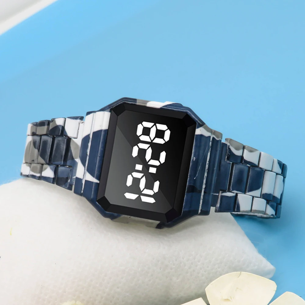 Часы мужские женские унисекс золотые серебряные черные винтажные светодиодные